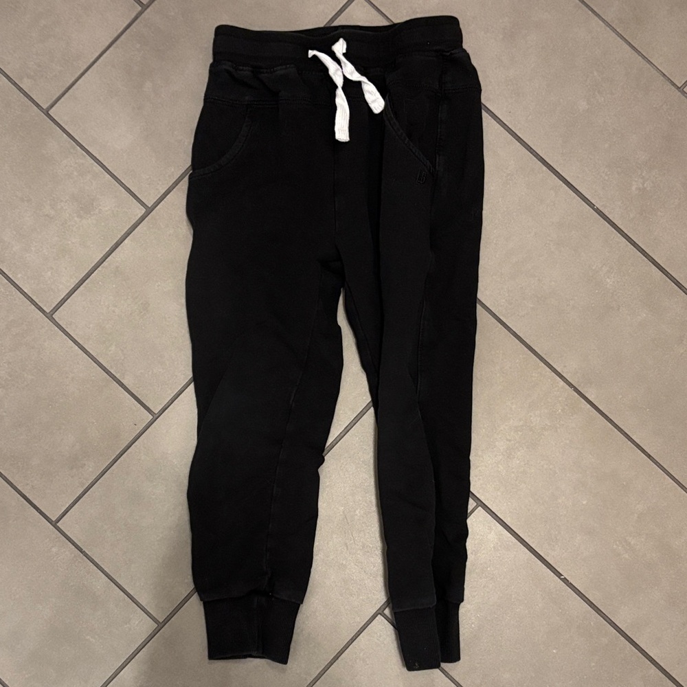 Little Bipsy 7 Black Jogger Sweats with Drawstring